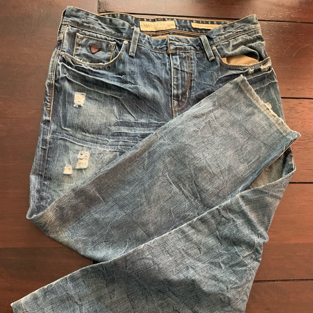 Guess men’s Lincoln slim straight 33w30l